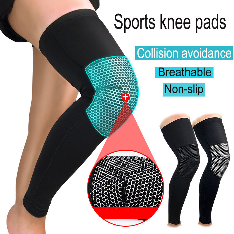 1pc Sports Knee Pad Protector Breathable Basketball Anti-collision Knee Support Guard Covers Bike Cycling Protective Equipment