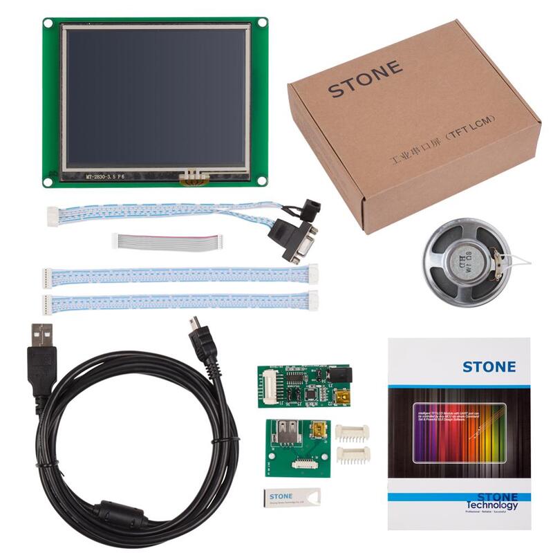 Modulo LCD capacitivo STONE HMI TFT con interfaccia seriale e CPU