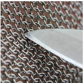 Todo o aço inoxidável nenhum tecido-luvas de proteção do metal da luva do açougueiro da malha do chainmail