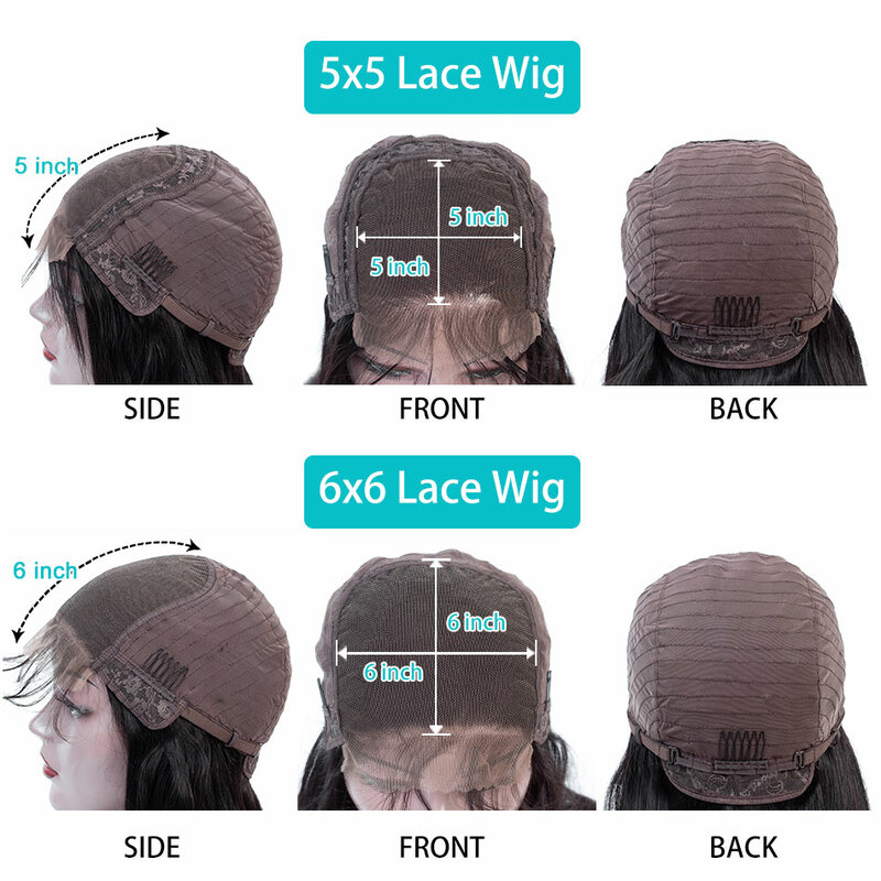 Peluca de cabello humano ondulado de 13x6, postizo de encaje Frontal transparente HD, brasileño, predespuntado, 180%