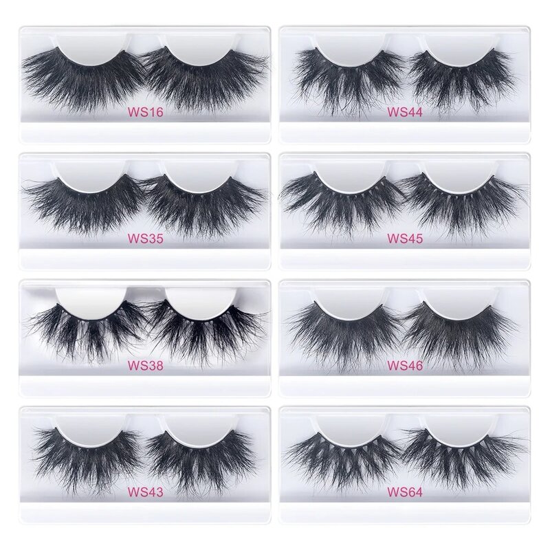 Thinkshow ขายส่ง10/20/30/50คู่ขนตา3D Mink Lashes Handmade Fluffy Dramatic Lash โหดร้ายฟรีขนตาปลอมแต่งหน้า