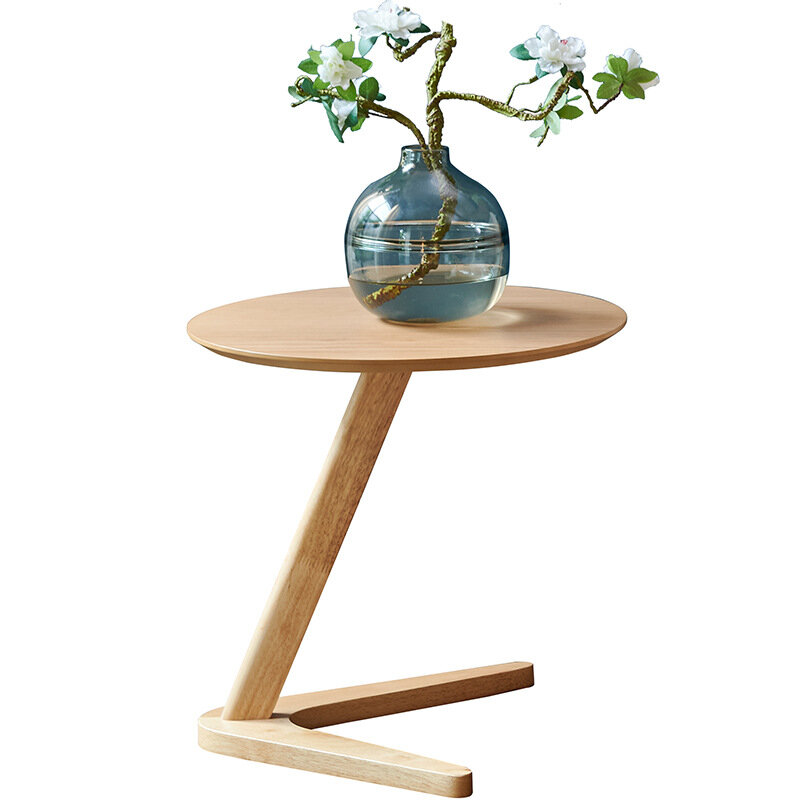Stolik domowy meble okrągły stół do salonu ruchomy okrągły stolik kawowy Design stół końcowy miękkie drewniane małe biurko