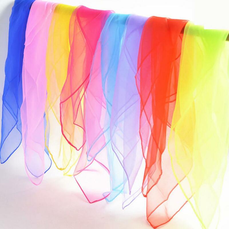 Женский модный однотонный Мягкий Шифоновый Шелковый шейный шарф карамельных цветов квадратная шаль