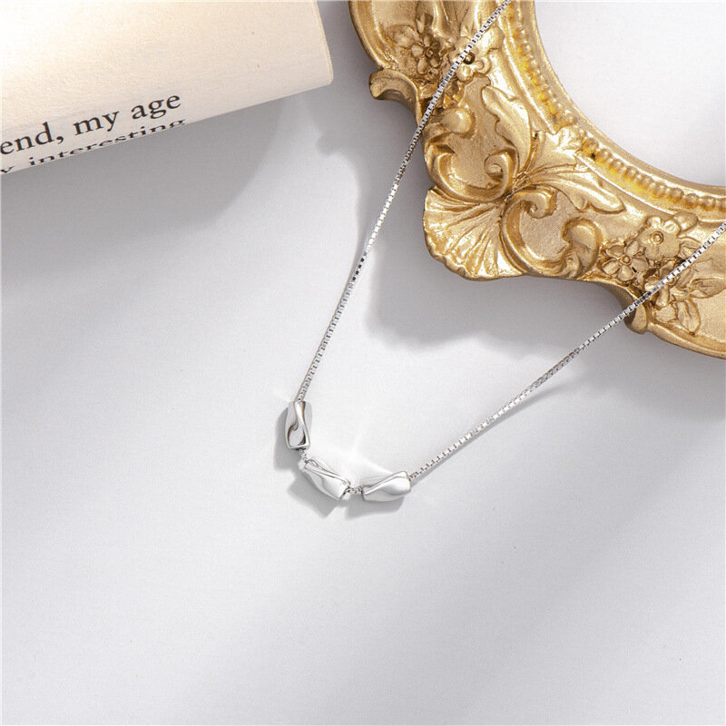 Sodrov-collar de plata de ley 925 para mujer, colgante geométrico torcido con personalidad, joyería de plata 925 de alta calidad