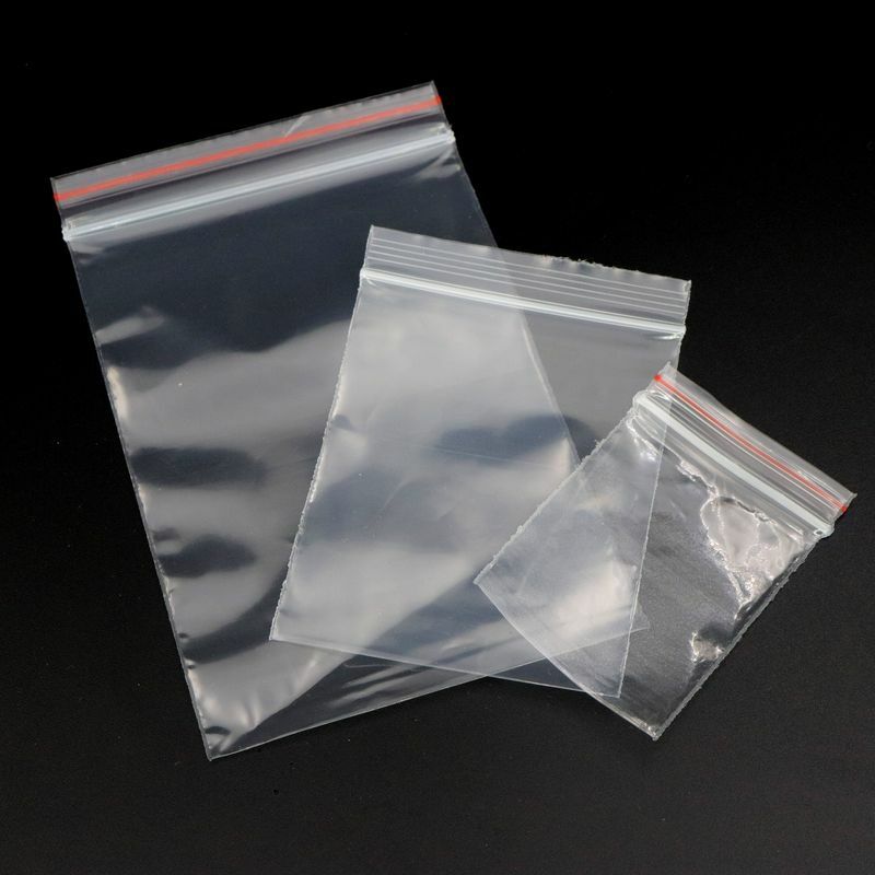 200Pcs Transparante Zelfklevende Verzegelde Opp Plastic Zakje Gift Bag Voor Diamond Schilderen Mozaïek Bead Stone Opslag Diy 5d