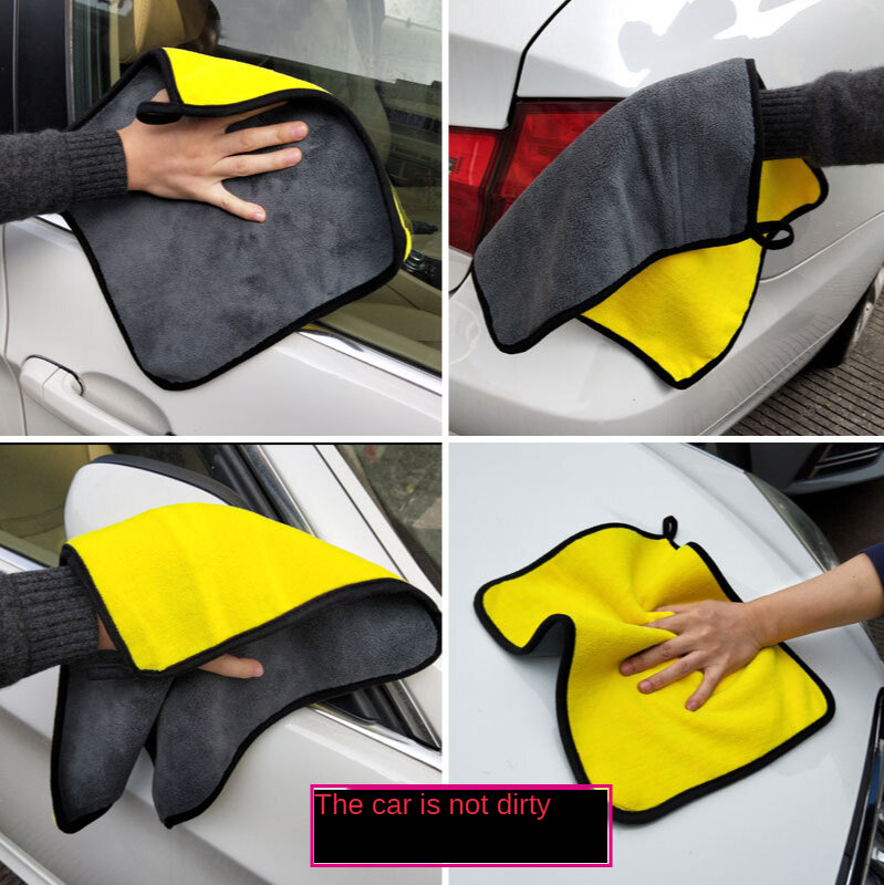 Toalla de microfibra Extra suave para lavado de coche, paño de Secado y limpieza para el cuidado del coche, toalla para lavar el coche, 1 unidad