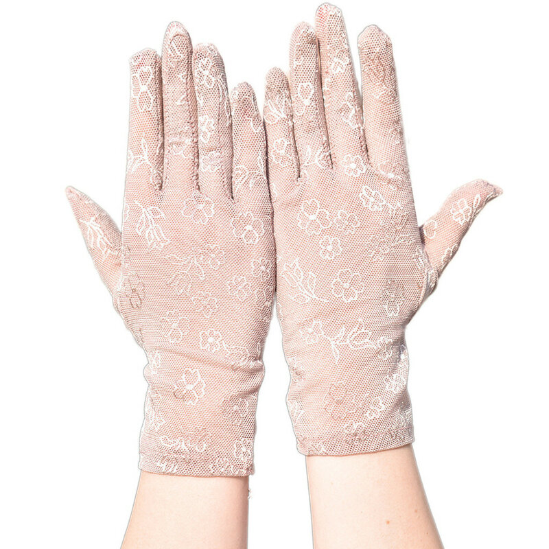Wielokrotnego użytku koronki perspektywy rękawiczki do sprzątania odkryty odporny na promieniowanie Uv ekran jazdy pokaż strona gospodarstwa domowego Mesh oddychające długie rękawiczki