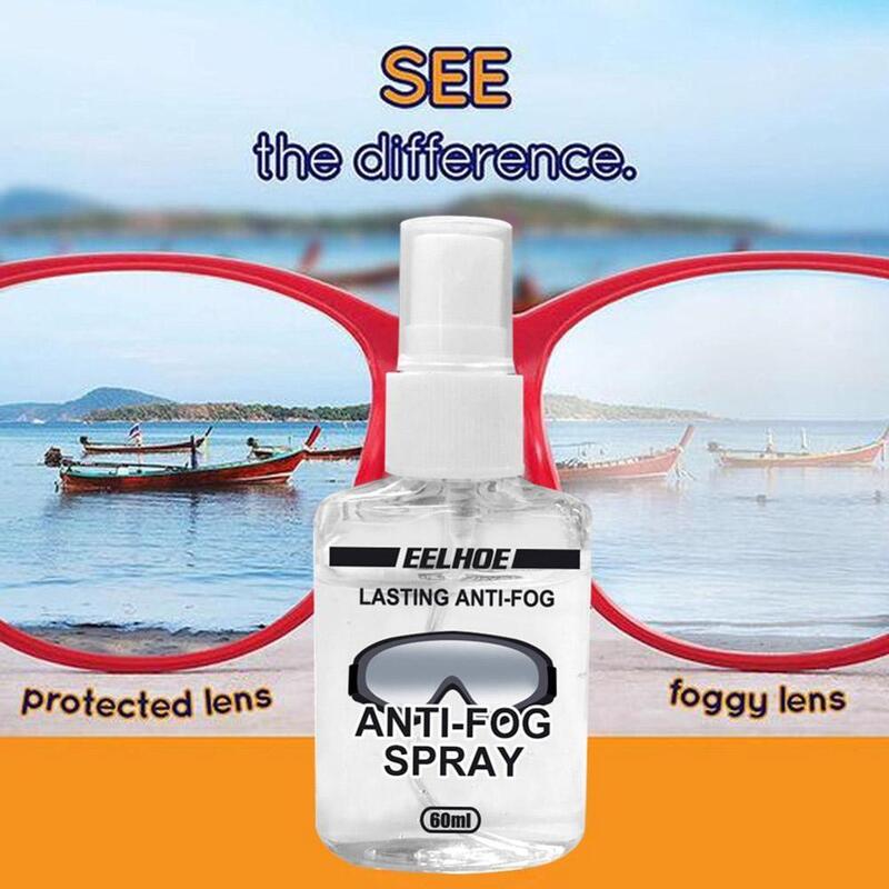 Agent antibuée pour la natation et la plongée, Solution antibuée pour appareil photo, Spray pour lentilles, masque nettoyant pour lunettes, C3C5