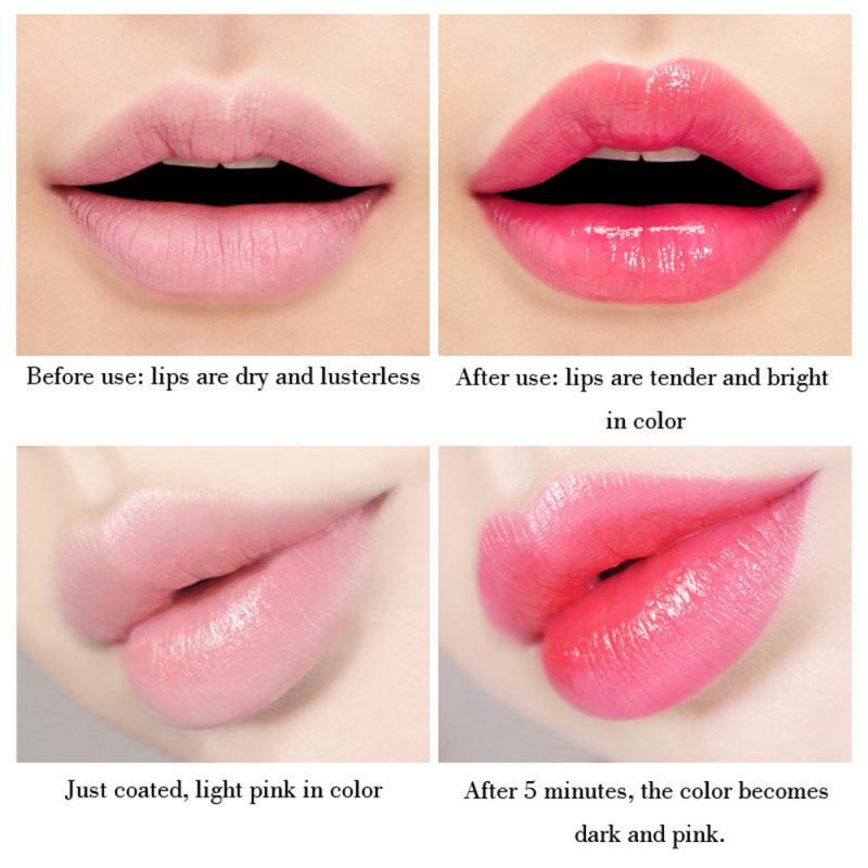 Baume à lèvres hydratant à l'aloe Vera, rouge à lèvres naturel, changement de couleur d'humeur, longue durée, cosmétiques, 1 pièce, TSLM1