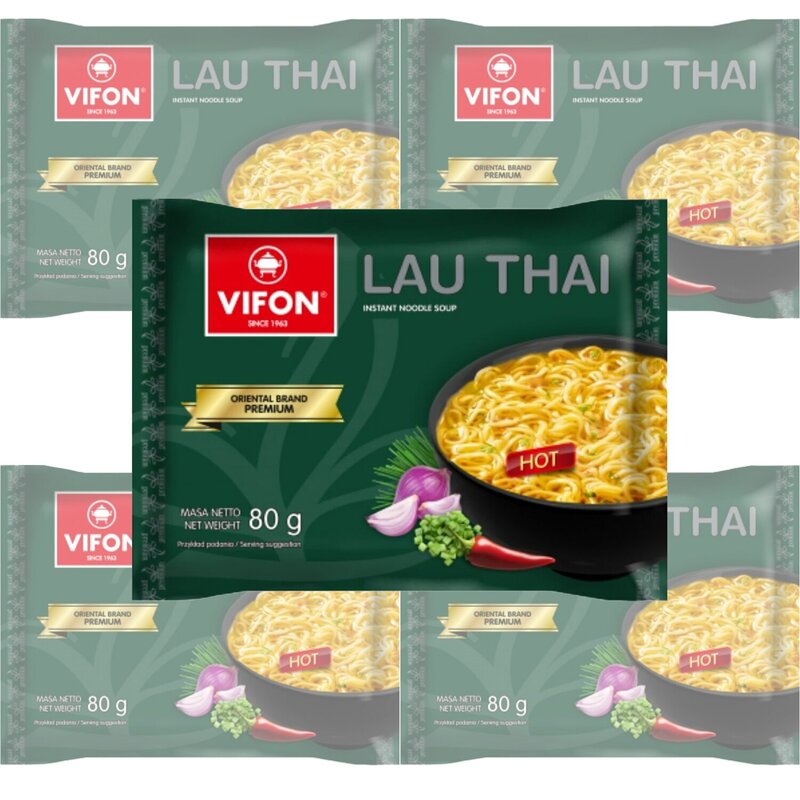 Set-noodles-vifon 프리미엄-"ram тcalisty" (ram Thai), 80g-5 개 국수, 국수, 즉시 국수
