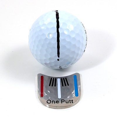Marque de Balle De Golf Avec Agrafe de Chapeau Magnétique Un Putt Golf D'alignement Visant Marqueur De Balle Livraison Directe