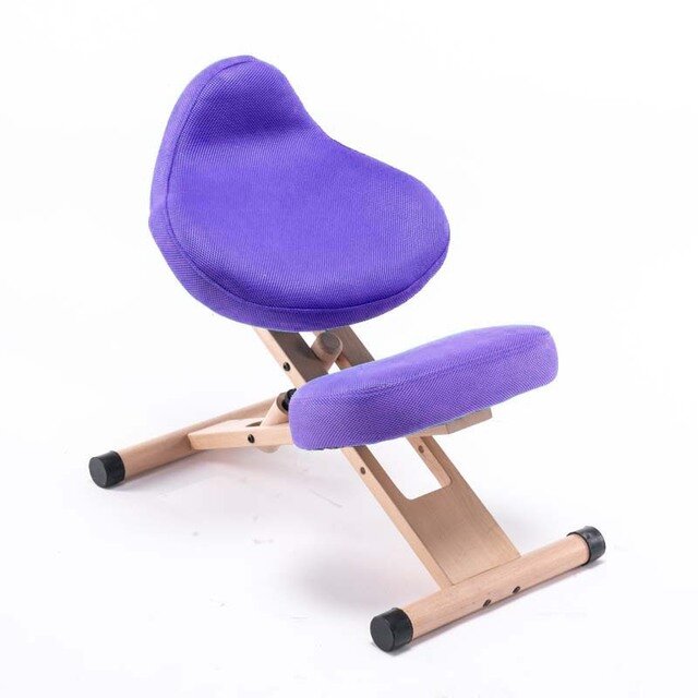 패션 심플 업그레이드 버전 인체 공학적 무릎 의자 현대 단단한 나무 무릎 사무실 의자 앉은 자세 교정 의자