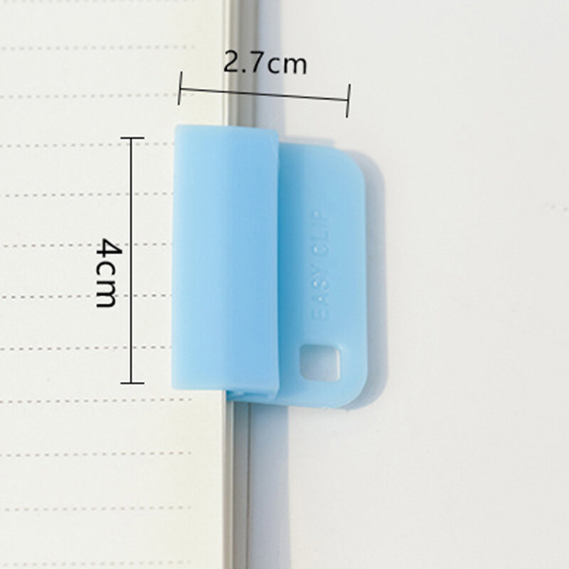6 sztuk/zestaw klipsy na notatki wielokolorowy plastikowy łatwy klip Memo zakładki biuro planista dzielniki plików uczeń