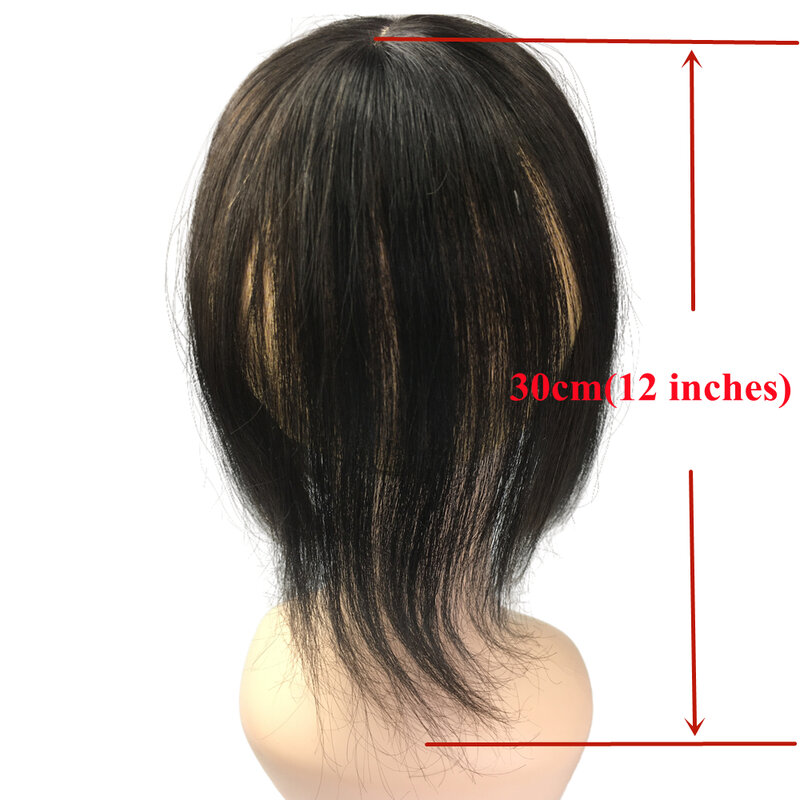 Cabelo humano do cabelo humano da beleza da senhora da auréola para o emagrecimento clipes de cabelo natural perucas volume indiano remy reto para a perda de cabelo da mulher