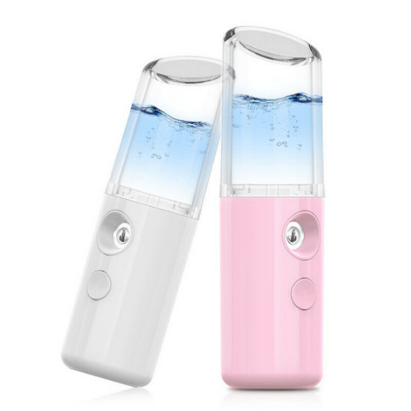 Semprotan Kabut Nano USB Portabel Pelembap Udara Badan Wajah Nebulizer Isi Ulang Perawatan Kulit 25Ml Peralatan Semprotan Wajah