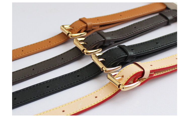 0.35"/0.47"/0.6"/ 0.7" Real Vachetta leather crossbody strap replacement bag strap Luxury 41.3"-48" adjustable