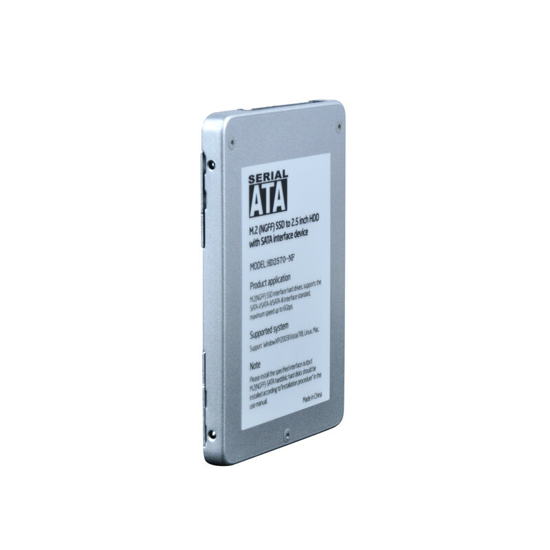 Carcasa SSD M2 (NGFF) a SSD de 2,5 pulgadas con dispositivo de interfaz SATA, Caddy HD2570-NF