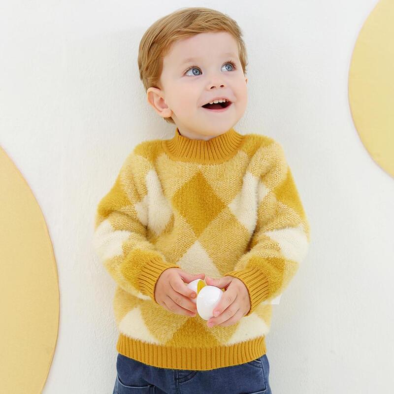 Ciciibear-suéter para bebé de 1 a 4 años, ropa para bebé, jersey de cuello alto para niño, ropa para bebé, ropa de manga larga suave y cálida