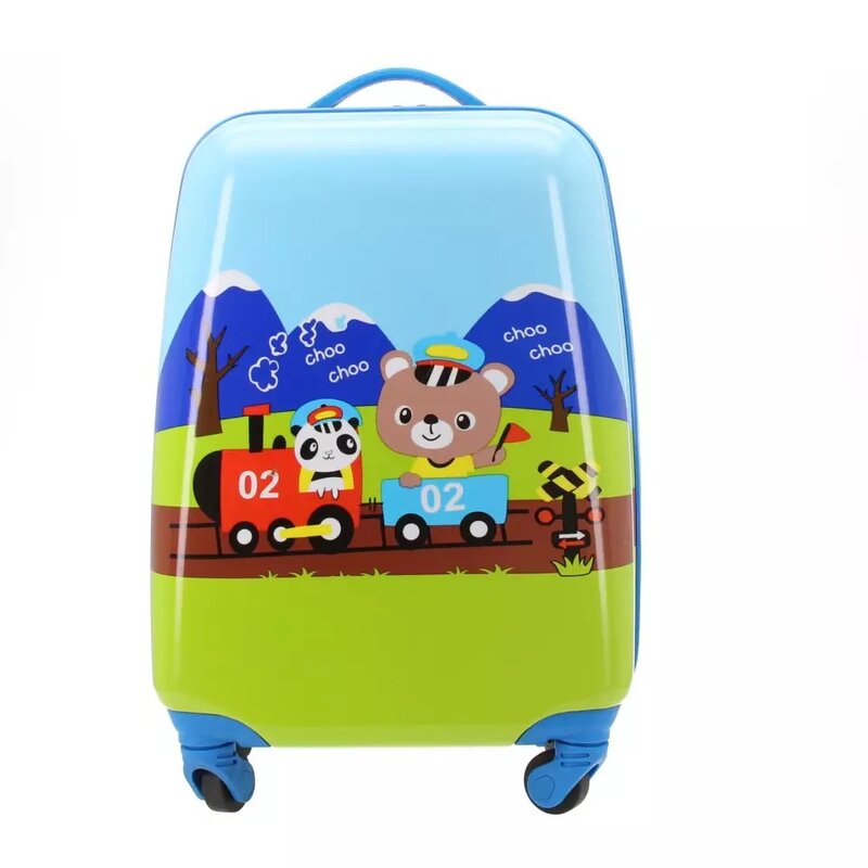 Mala de viagem infantil, mala de mão em carrinho para crianças de 16 polegadas