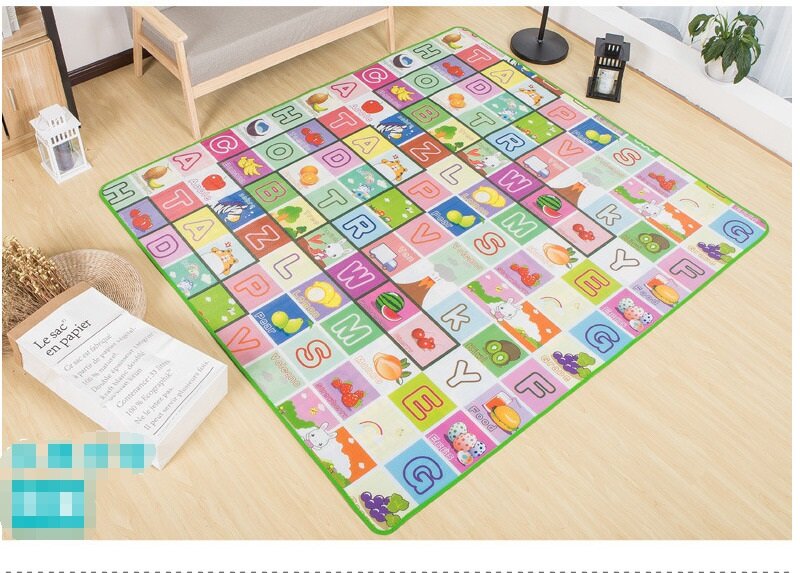 Bardzo duża 2 boczna mata do zabawy dla dzieci indeksowania edukacyjne miękkie dywany