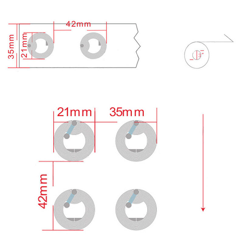 10pcs NFC Tags Sticker 13.56 MHZ 25mm Chip Universal Durable For Mobile Phone NIN668