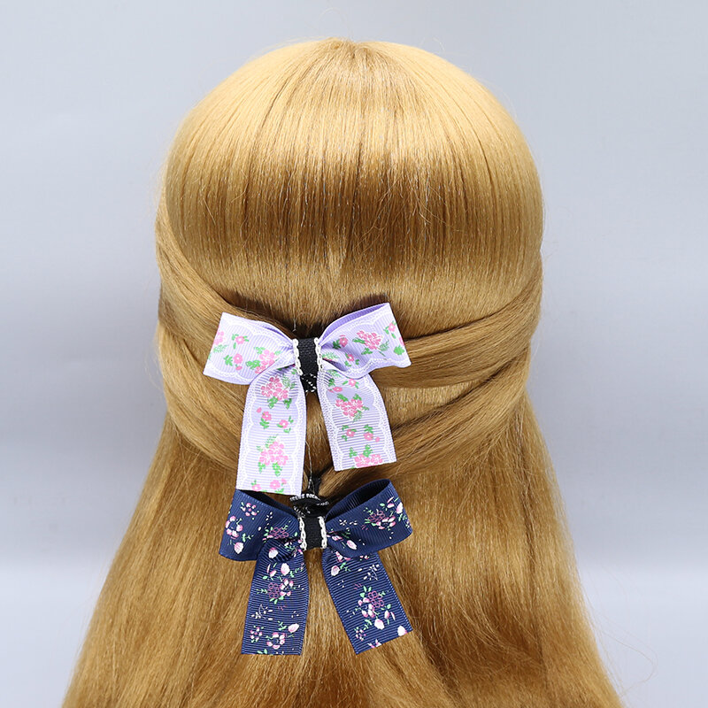 الجملة الأزياء الكورية مقاطع الشعر للفتيات الحرير دبابيس الشعر أغطية الرأس لطيف المشابك الاطفال اكسسوارات للشعر D10-1