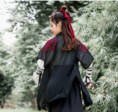 Chinese National Folk Dance Costume Women Traditional Hanfu Set Lady Oriental Swordsman Outfit Han Dynasty Cosplay Clothing
