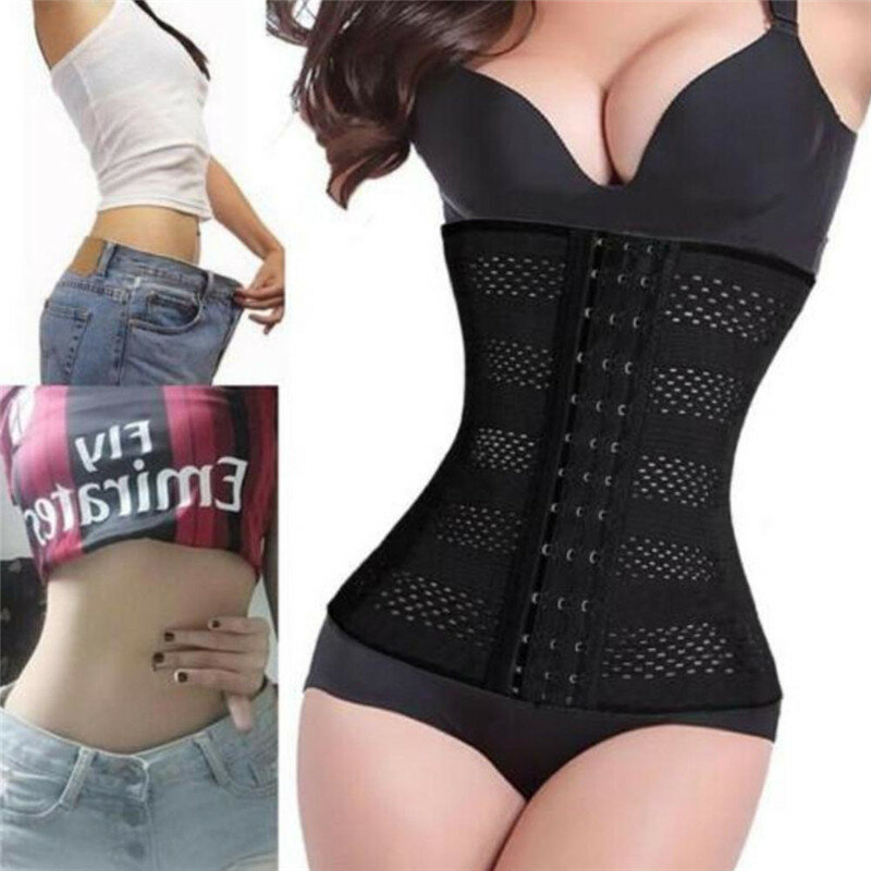 Four Steel Skeleton Hollow Hollow Belly Breathable Elastic Rubber Band Corset
