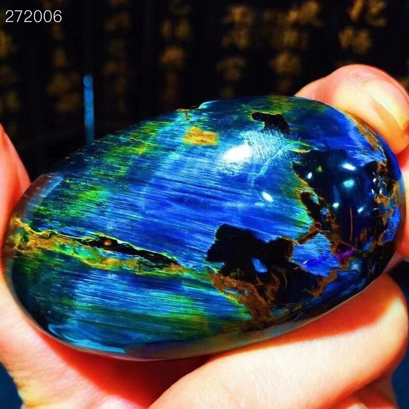 Genuine natural azul pietersite pingente amor feminino 54.8x32x12.2mm pietersite namíbia colar jóias aaaaaa