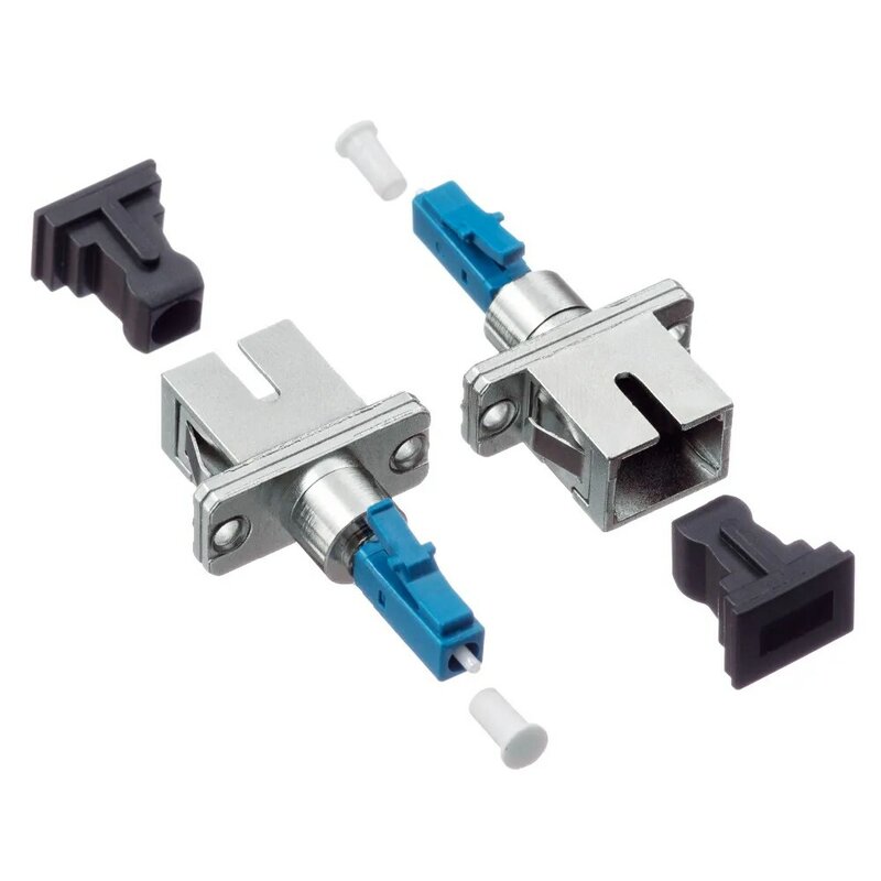 Hybrid Optical Fiber Connector Adapter Fiber Optic Coupler Cable Joint LC Male to SC Female Fiber Coupler