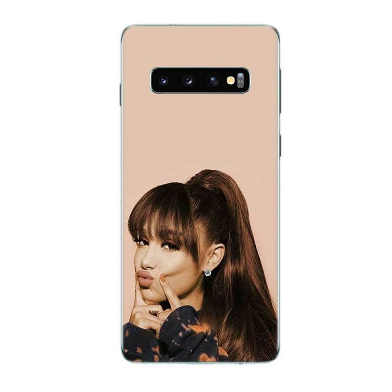 Ariana Grande AG słodzik miękki futerał TPU do Samsung Galaxy S8 S9 J4 J6 A8 A6 Plus + J8 A7 A9 2018 uwaga 9 8 S6 S7 krawędzi kadłuba