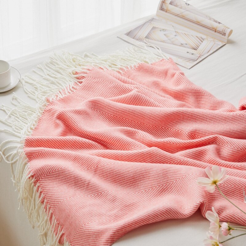 Плетеная вручную подвеска в елочку с волнистым рисунком, одеяло в елочку, одеяло в елочку, одеяло в подарок