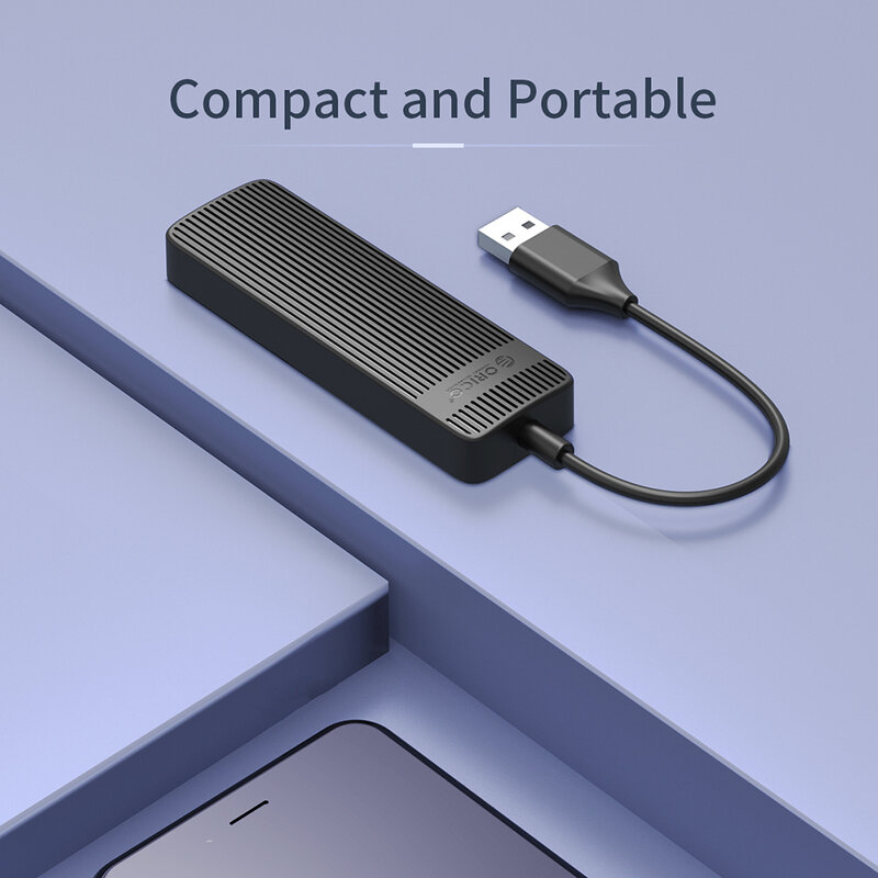 ORICO-FL02 4 포트 USB2.0 분배기 케이블 허브 데스크탑 컴퓨터 PC 노트북 USB 480Mbps 어댑터 노트북 고속 확장기