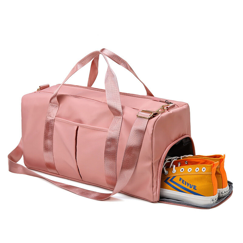 Женская спортивная сумка для спортзала, сухая и влажная сумка через плечо для йоги, вместительная тренировочная сумка для фитнеса с отделен...