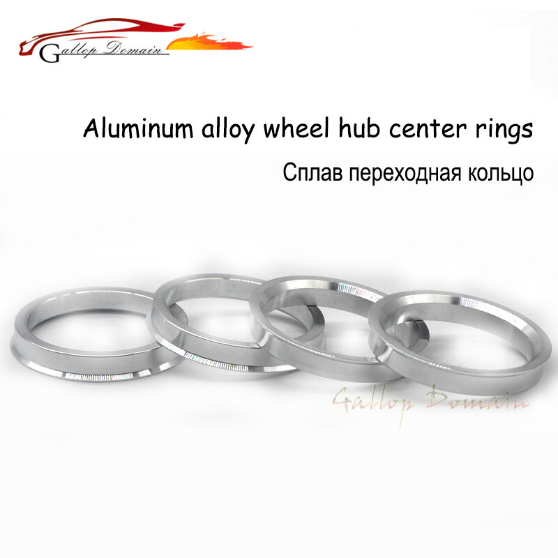 4 stück/viel 64,1-54,1 Hub Centric Ringe OD = 64,1mm ID = 54,1mm Aluminium Rad hub ringe Freies Verschiffen Auto-Styling