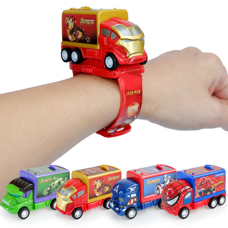 Relógio de carro para meninos, relógio eletrônico com projeção 3d casual para bebês e meninas