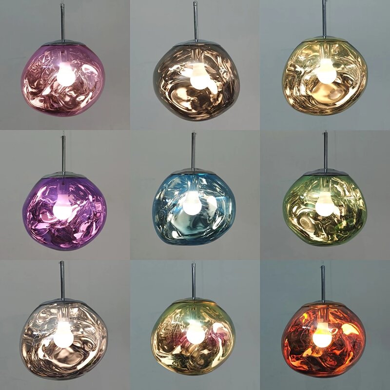 Luces colgantes LED de Lava nórdica para sala de estar, lámpara colgante de PVC, Lustre, iluminación interior, accesorios de arte para el hogar