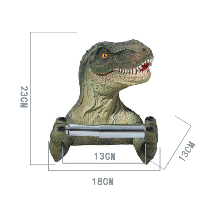 Toiletrolhouder Tissue Doos Hars Muur Rack Toiletrolhouder 3D Dinosaurus Rack Badkamer Decor Plank Badkamer Accessoires