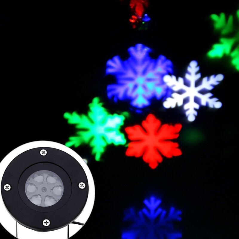 الليزر في الهواء الطلق أضواء الحديقة ندفة الثلج الليزر الأضواء ضوء المشهد بارك مصباح الحديقة ديكورات ليزر عيد الميلاد العارض مصباح