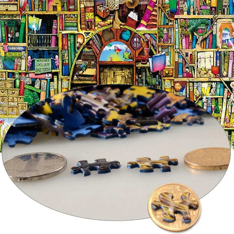Bücherregal Puzzle 1000 Stück Erwachsene Puzzle Holz Kind Spielzeug Puzzles Für Kinder Pädagogisches Spielzeug Geschenke