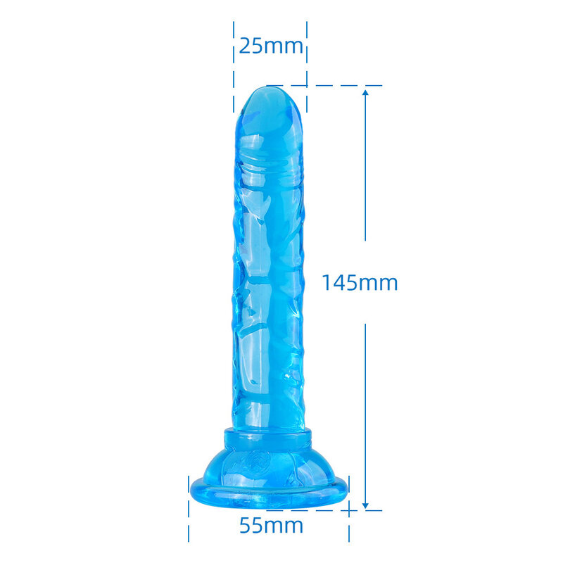 Vibrador realista para masturbação anal, brinquedos sexuais para casais, cristal, ventosa, pênis, empurrador, dildo para mulheres