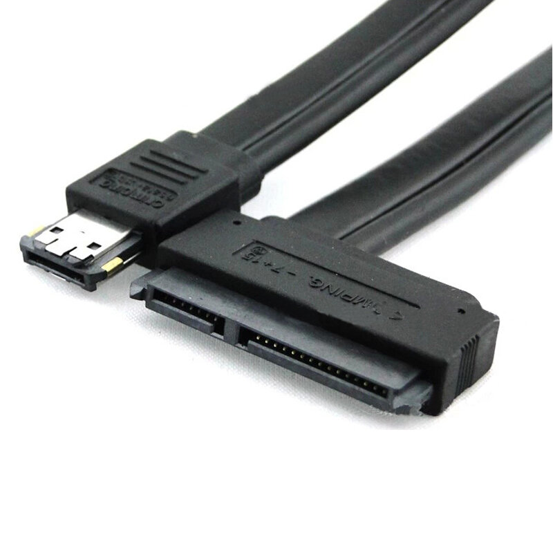 1 قطعة عالية الجودة جديد المزدوج الطاقة eSATA USB 12 فولت 5 فولت كومبو إلى 22Pin SATA USB قرص صلب كابل كابلات الكمبيوتر موصلات اكسسوارات