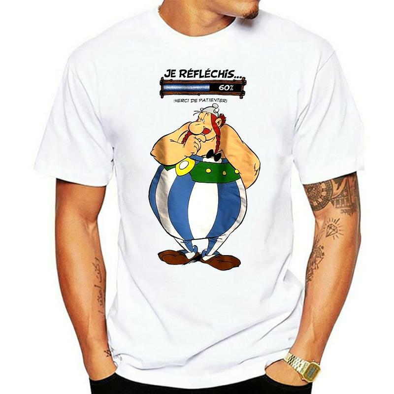 T-Shirt homme, estival et à la mode, avec personnage Asterix oblisk, taille XL, France, 2022