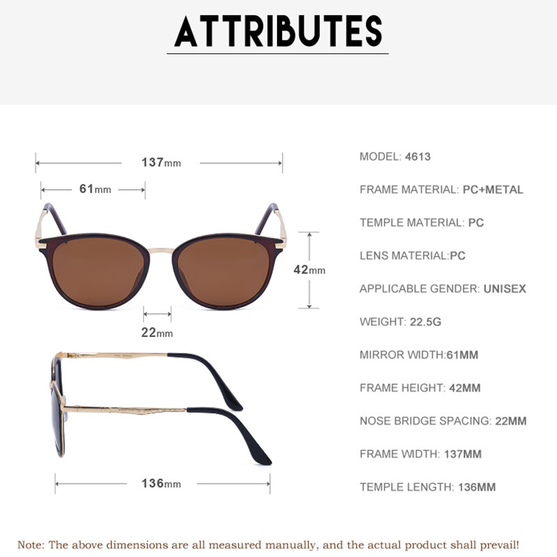 Mode Polarisierte Kleine Runde Sonnenbrille Frauen 2021 Marke Designer Retro Metall Rahmen Sonnenbrille Weiblich Driving Shades Oculos