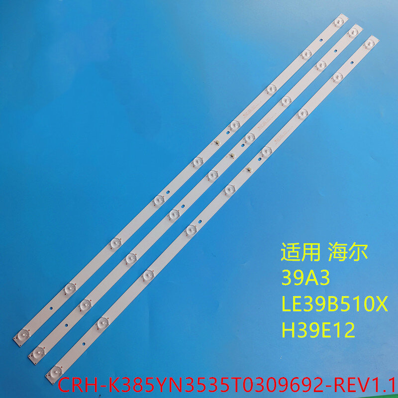 3PCS LED backlight replacement for H aier LE39B510X 39A3/H39E12 CRH-K385YN3535T0309692-REV1.1L  3v 6v 80cm
