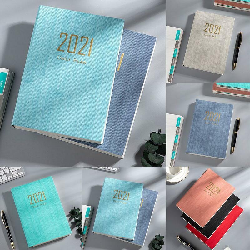 Color Notebook A5 Pu Leather DIY Binder Notebook Cover Page Multifunctional Schedule Month Agenda Diary Inner Management In O1G4