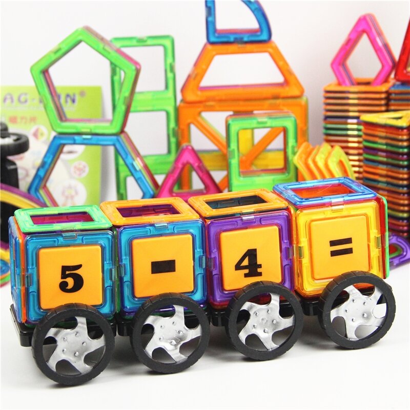Designer 1 pçs magnético diy blocos de construção brinquedos peças construção para crianças brinquedos ímã modelo squar