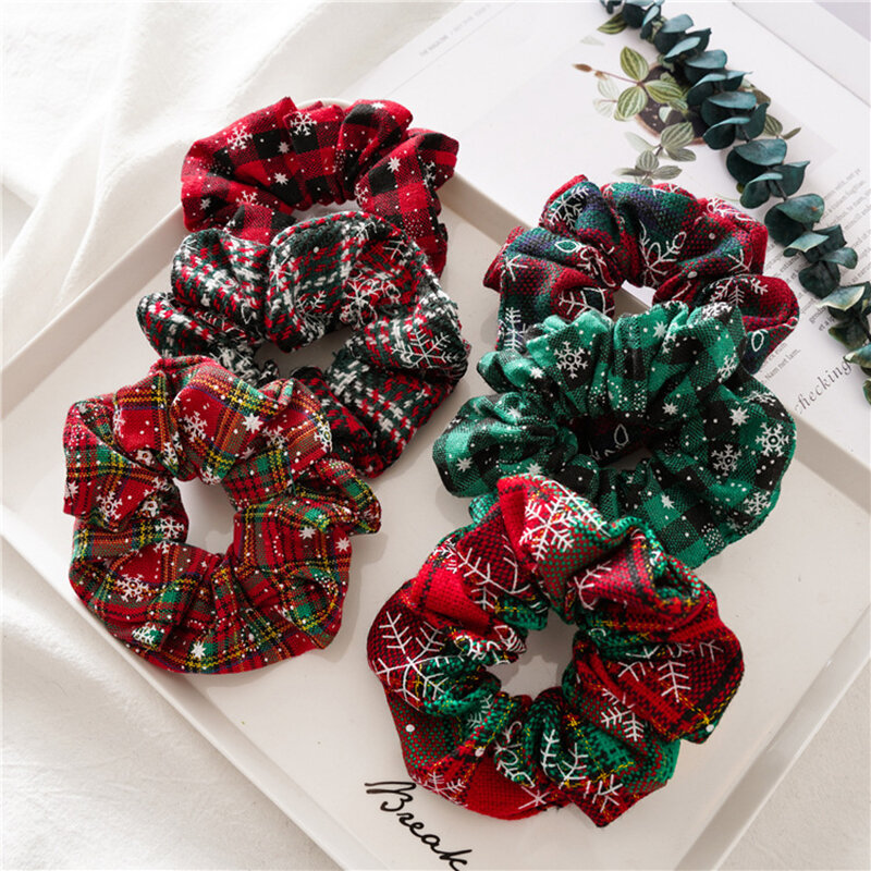 Frauen Streamer Scrunchies Polka Dot Floral Print Elastische Bogen Haar Seil Mädchen Haar Krawatten Koreanische Süße Haar Zubehör Headwear