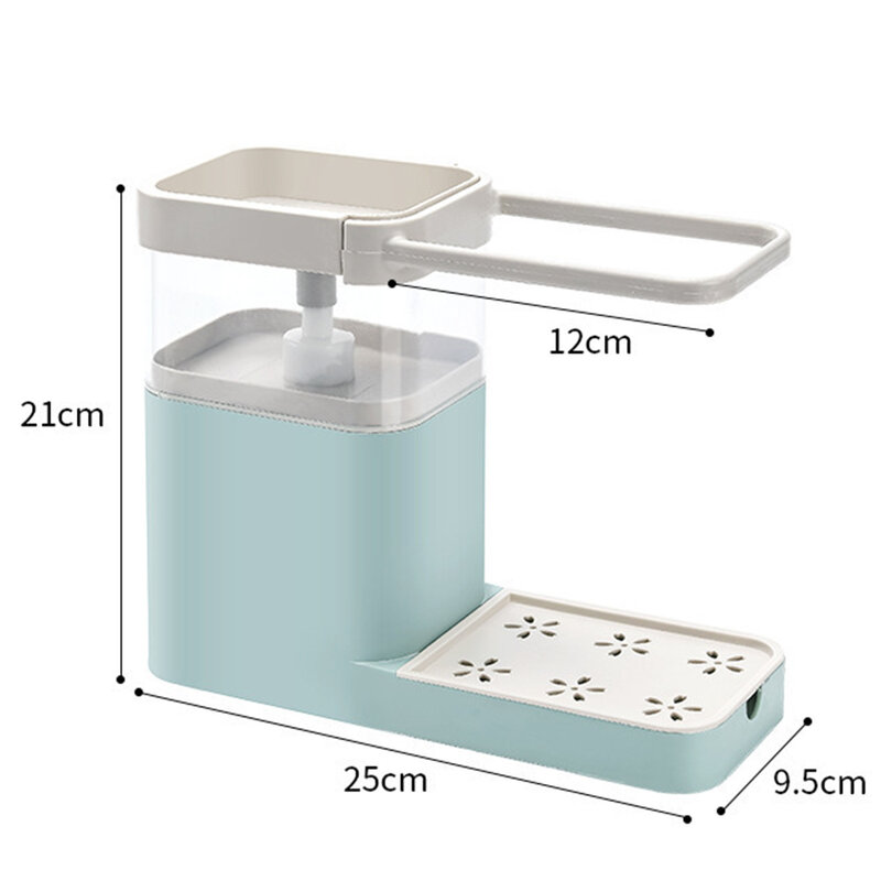Neue Küche Spülmittel Drücken Outlet Box Ablauf Lagerung Box Geschirr Handtuch Aufhänger Küche Seife Dispenser mit Schwamm Halter