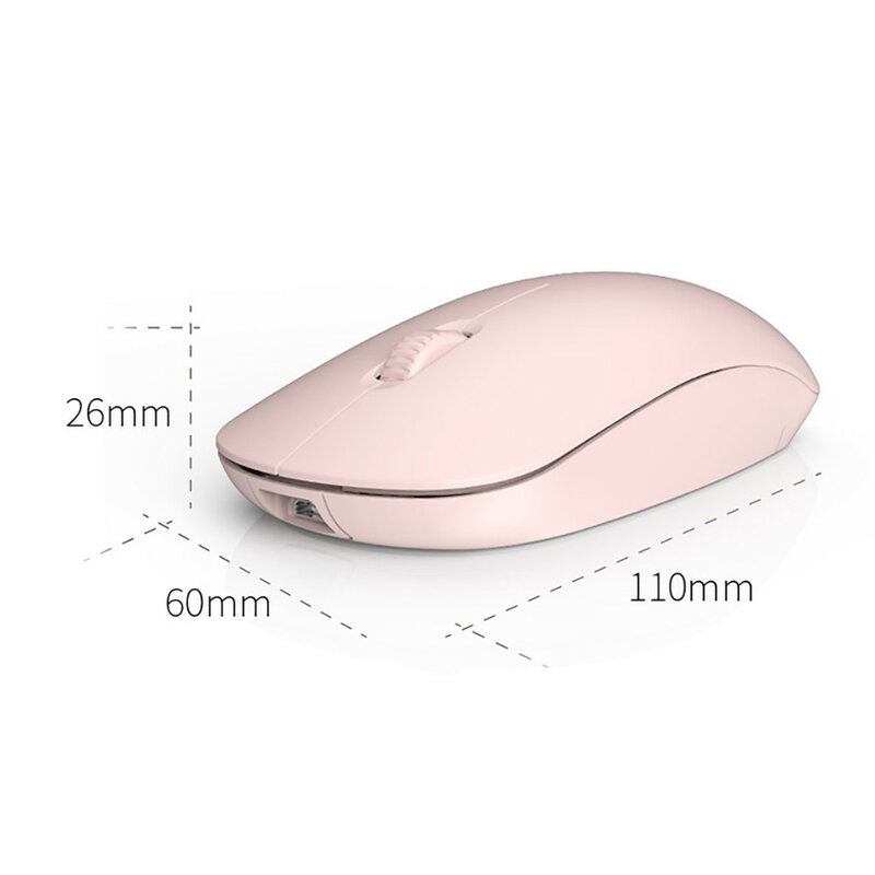 Ratón inalámbrico Bluetooth 2,4G, Mouse Universal de modo Dual, 1600 DPI, 3 botones, recargable, para Notebook, m-acbook